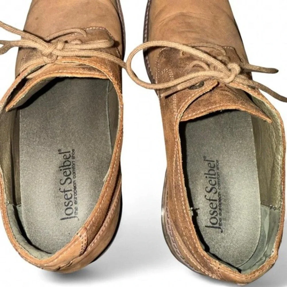 Josef Seibel‎ Brown Leather Oxford Men's Shoes Size 47= 14